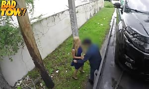 turned on as bang blond is being penetrated in her lil mouth