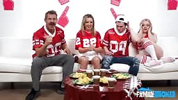 Charlie Forde, Eva Nyx - Family Football Sunday Ritual: A Foursome for a Touchdown! 06 02 2026