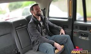 turned on passenger is getting his penis throated
 by a slim
 girl driver