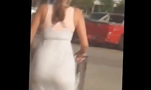 Spying mother butt - fat plumper butt - ass peeping tom