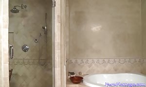 beautiful Kortney in the restroom with me