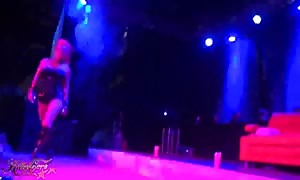 epic fake-tit woman is proving off her skills on public