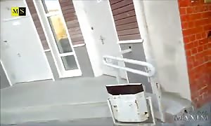 juicy sensual female is getting your hands on fucked in her butt-hole