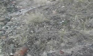 cutest outdoor sex in the doggy style pose with a big-boobed mother I'd want to bang