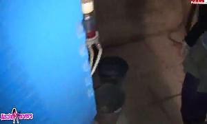 Spicy nasty blond supplies head in the garage as she choose