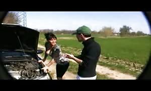 sexy brown haired is deep-throating a good shaft of her wonderful boyfriend