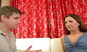 horny mom gets on all fours down and takes a vast manhood in the mouth