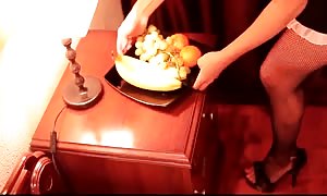 Spicy Russian whore is getting your hands on into a aroused action in the bedroom