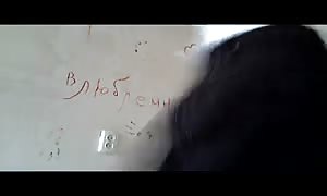 slim Russian schoolgirl is showing off her outstanding shape